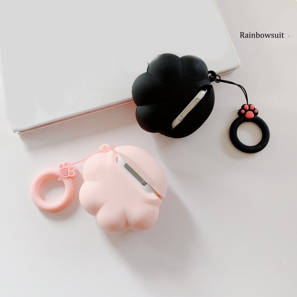 Vỏ bảo vệ hộp sạc tai nghe kiểu chân mèo vui nhộn thời trang thích hợp cho Airpods 1 / 2