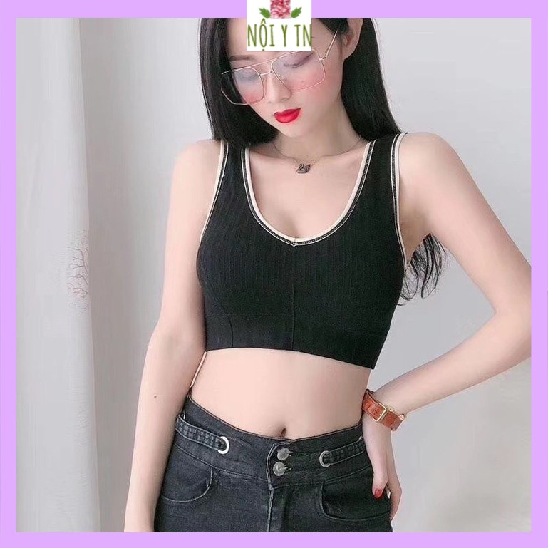 Áo bra tập gym thể thao, áo tập croptop phong cách Hàn quốc cap cấp - 2020