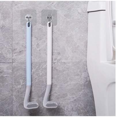 Cọ Toilet Silicon mẫu mới (loại silicon chữ L) Chổi cọ rửa nhà vệ sinh bồn cầu