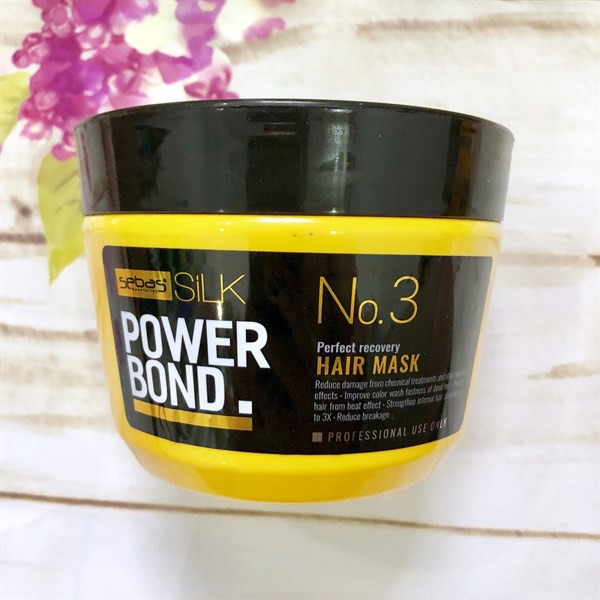 Hấp dầu Sebas Silk Power Bond No.3 hair mask cho tóc khô hư tổn 500ml