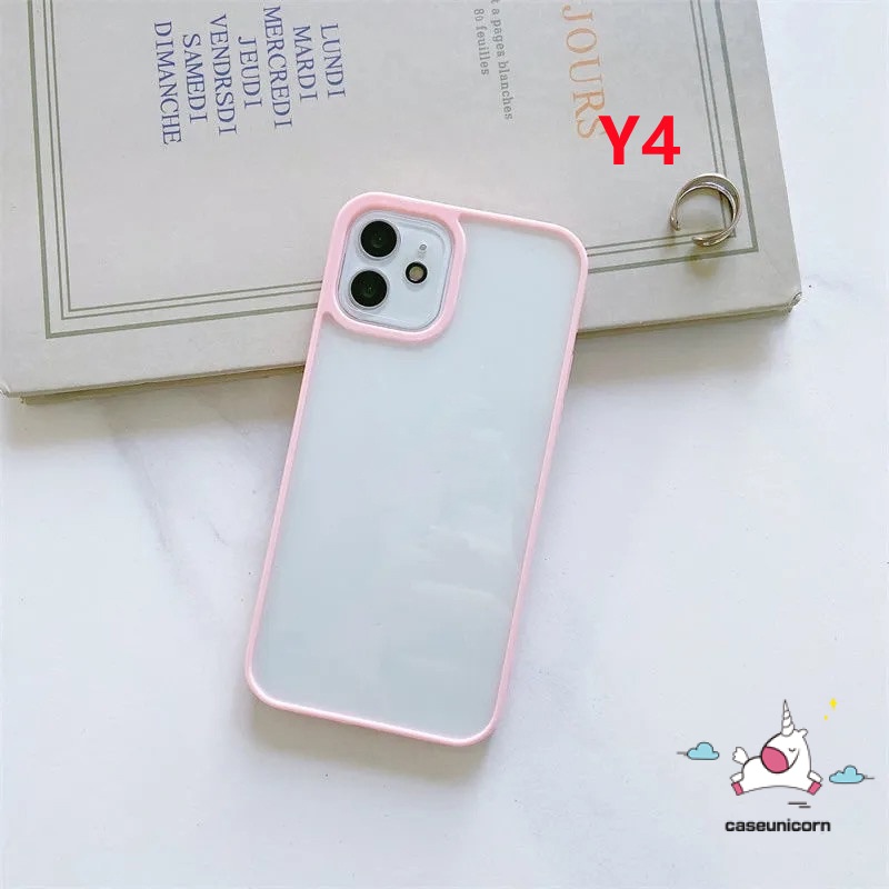 Ốp điện thoại silicon mềm trong suốt màu kẹo thích hợp cho iPhone 11 12 13 Pro MAX 6 6s 7 8 Plus X XR XS MAX SE