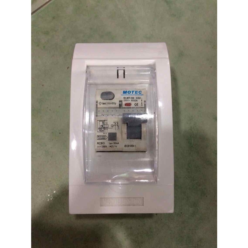CB Cầu dao chống giật 2p 32A 40A 50A 63A Motec