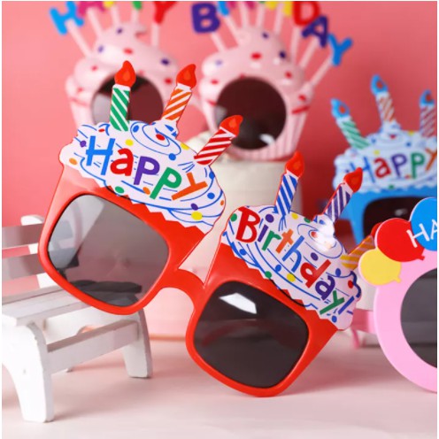 Mắt Kính Happy Birthday, Phụ Kiện Bong Bóng Trang Trí Tiệc Sinh Nhật