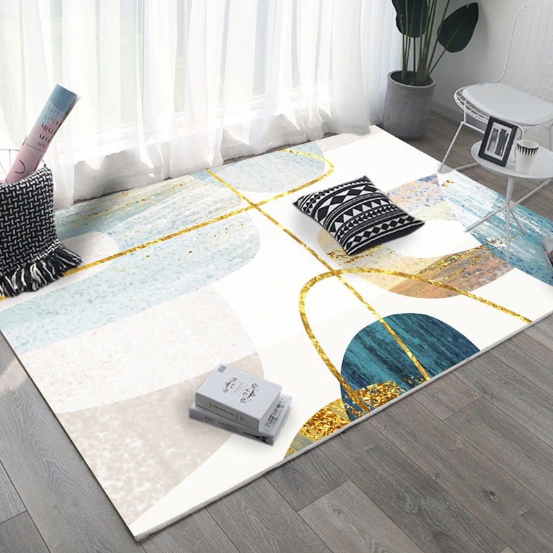 Thảm trải sàn nỉ lì Bali, Thảm phòng khách size 80x160cm,Nhập Khẩu Cao Cấp,Thảm Trải Sàn Trang Trí Phòng Khách / Phòng Ngủ Có Thể Giặt Máy Được