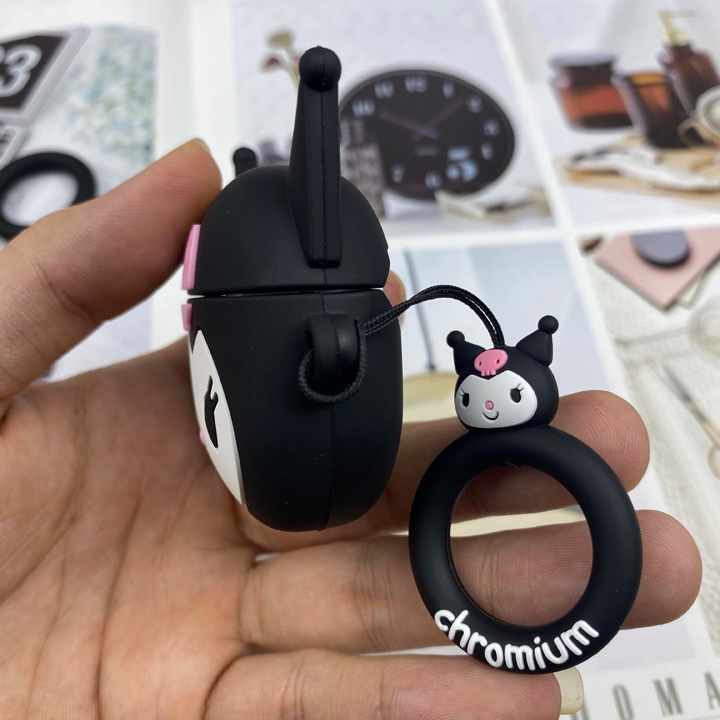 Case airpods 1/2/3/Pro - Vỏ ốp airpod 1/2/3/Pro hình Kuromi đáng yêu - Mã TZAP389