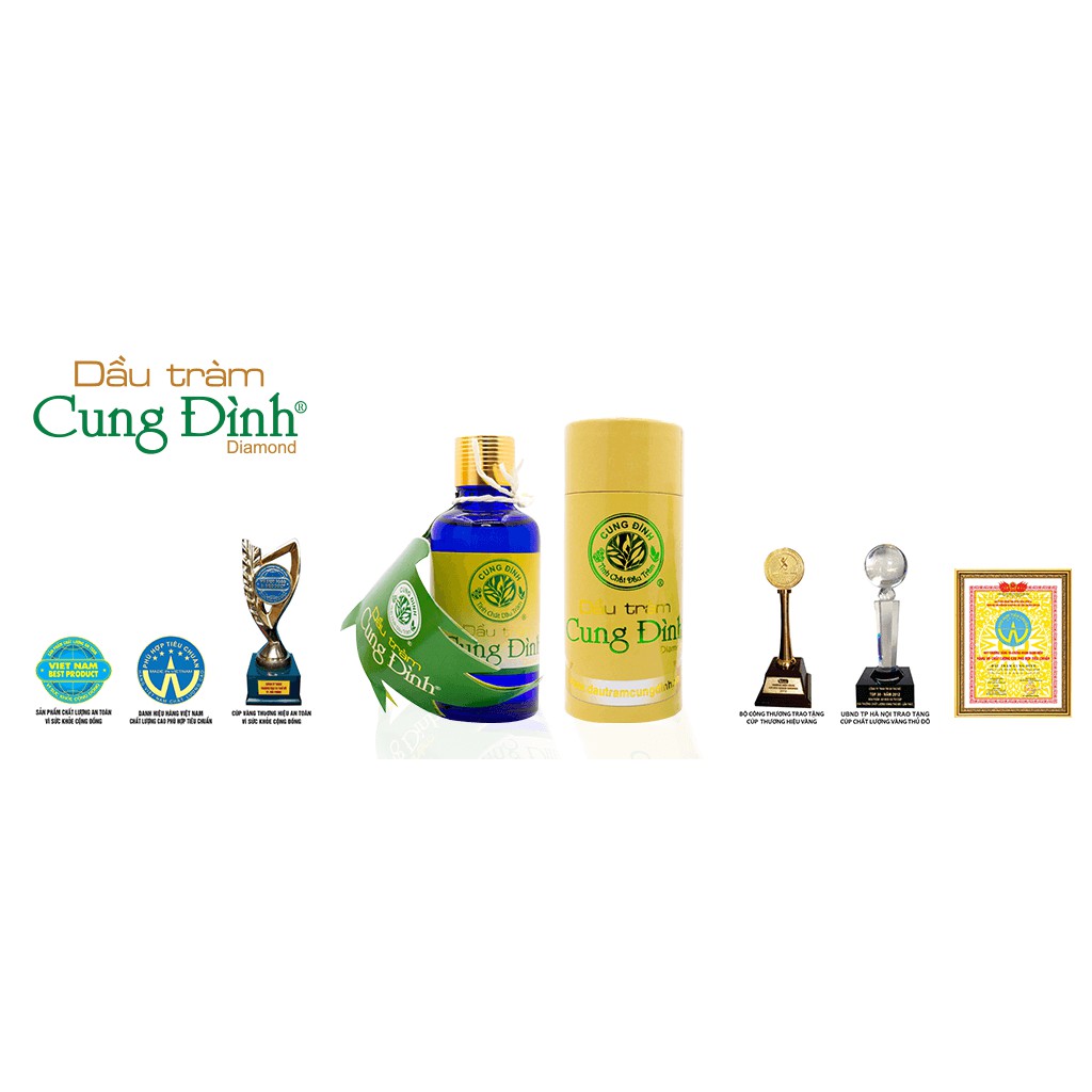 [CHÍNH HÃNG] Dầu Tràm Cung Đình Chiết Xuất Tràm Trà- Diamond (50ml)