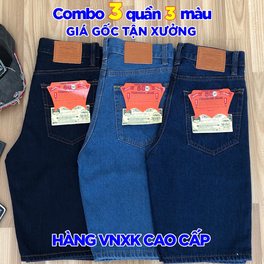 Combo 3 Quần sooc jean nam - Quần short chất lượng cao vải xịn đẹp - Giá siêu hấp dẫn