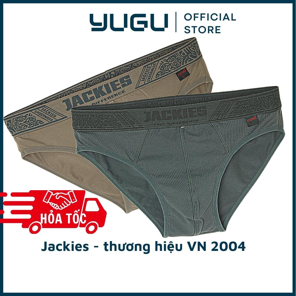 Quần lót nam cao cấp cotton kháng khuẩn JACKIES M07, 1 chiếc quần sịp nam tam giác chính hãng Việt Nam 40kg-90kg,che tên