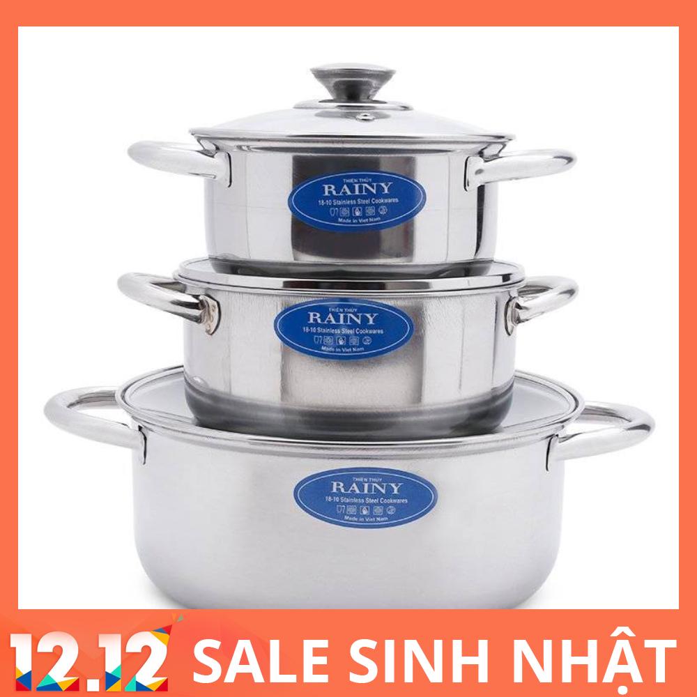 Bộ 3 nồi inox Rainy RN-06TT/06TTC/06TTD