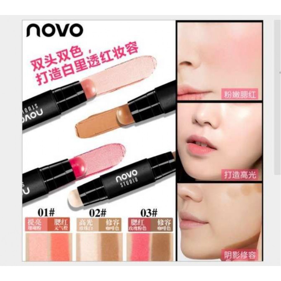 NO.5194_Má Hồng Dạng Thỏi 2 Đầu Novo Texture Silky | BigBuy360 - bigbuy360.vn