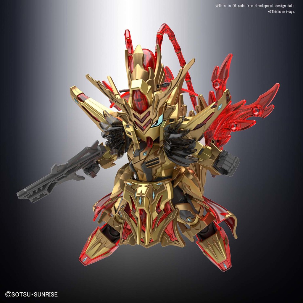 Đồ chơi lắp ráp Anime Nhật Bandai Gundam SD 23 Zhou Yu Akatsuki Serie SD Gundam Sangoku Soketsuden