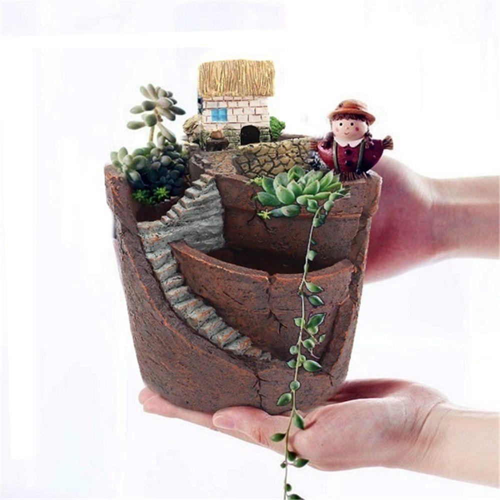 Giỏ Trồng Cây Bonsai Hình Ngôi Nhà