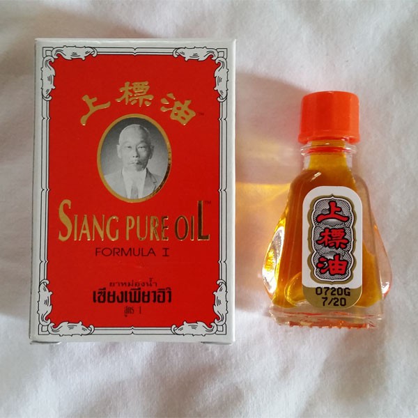 Dầu Gió SIANG PURE OIL Trắng/Cam 3cc & 7cc - Thái Lan