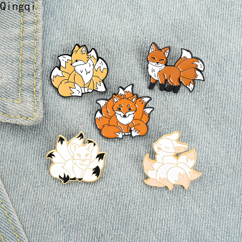 Huy hiệu cài áo MISS ZOE thiết kế hình chú cáo đáng yêu dành cho bé