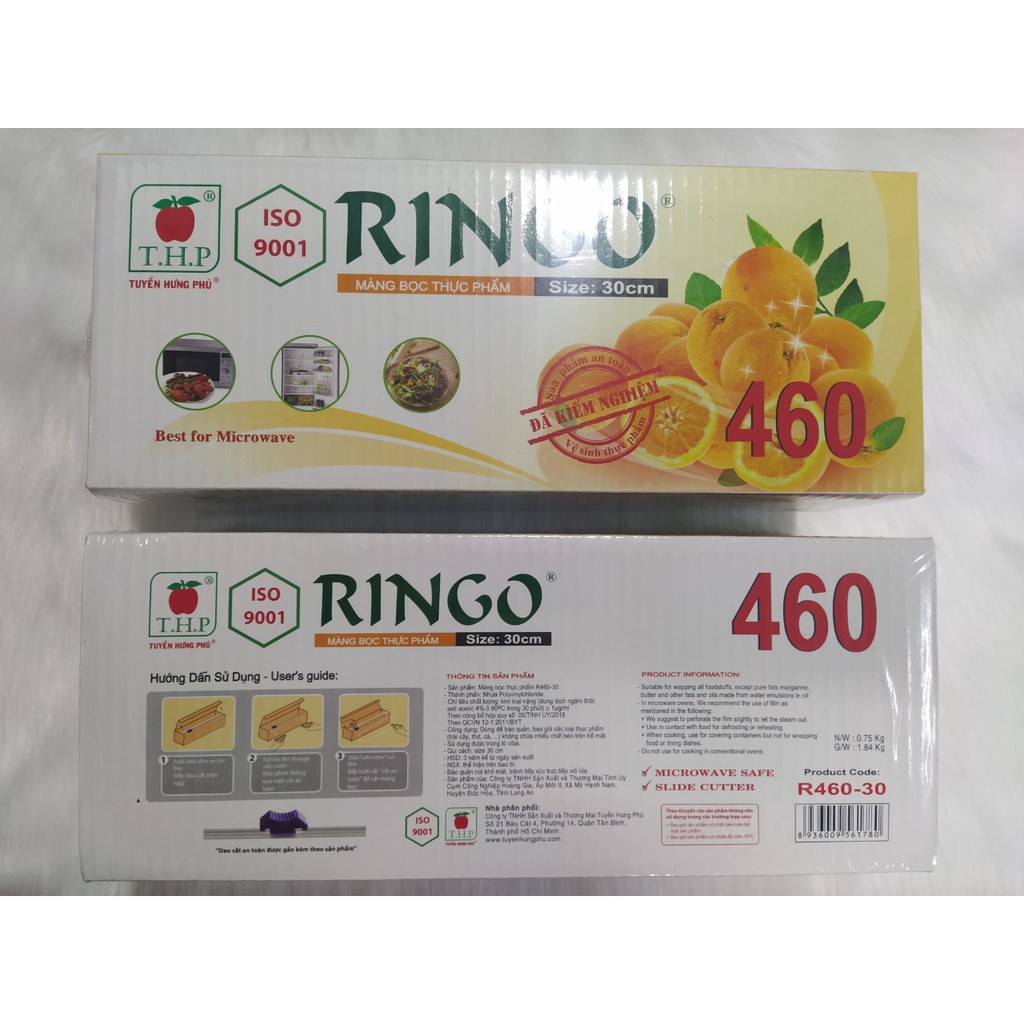 Cuộn màng bọc thực phẩm RINGO R460-309 (N/W: 0.75Kg - G/W: 1.84Kg)