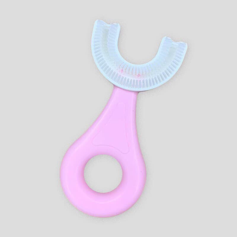 Bàn Chải Đánh Răng Chữ U Thông Minh Chất Liệu Silicon Cho Bé Từ 2 - 8 Tuổi RIN