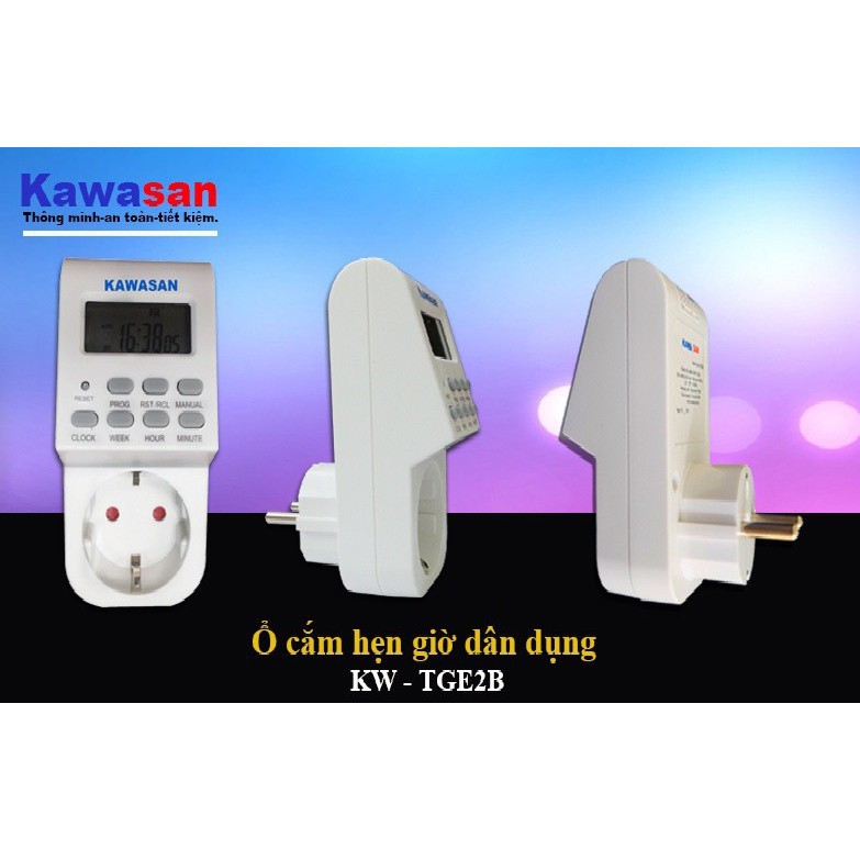  Ổ cắm hẹn giờ kỹ thuật số TGE2B kawasan