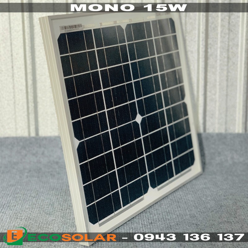 Pin năng lượng mặt trời mono 15w WorldEnergy - hàng chính hãng