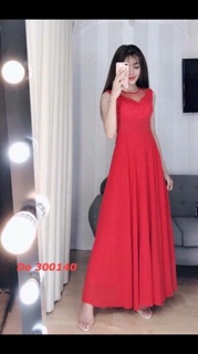 ĐẦM MAXI PHỐI REN CỰC ĐẸP ( có quay clip thật )