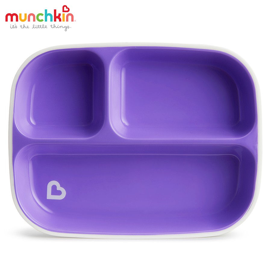 Đĩa ăn dặm Munchkin chia ngăn thiết kế để chống trượt chống nóng hiện đại đơn giản phân phối chính hãng bởi babyhop