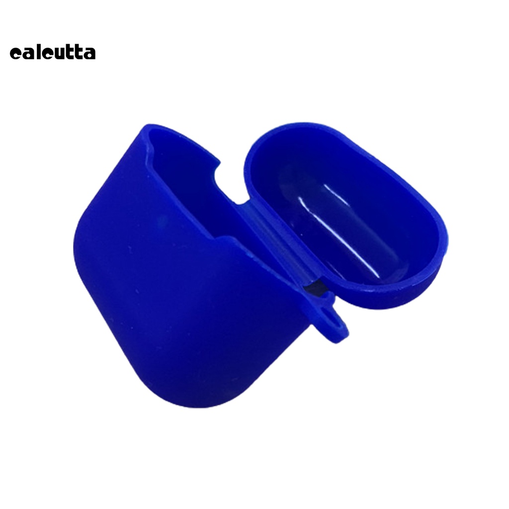 Vỏ bảo vệ hộp sạc tai nghe bằng silicon mềm màu trơn chống sốc chống rơi vỡ