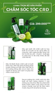 Combo dầu gội bưởi CRD
