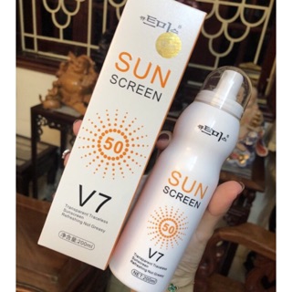 Deal 29/07 xịt chống nắng tòan thân v7 spray sun screen spf50 180ml - sản phẩm hot