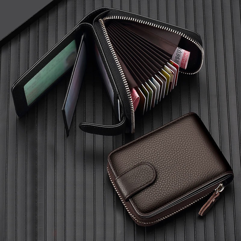 Genuine Leather Driver License ID Card Holder Walet Men and Women Credit Card Case Wallets Purse Cardbag