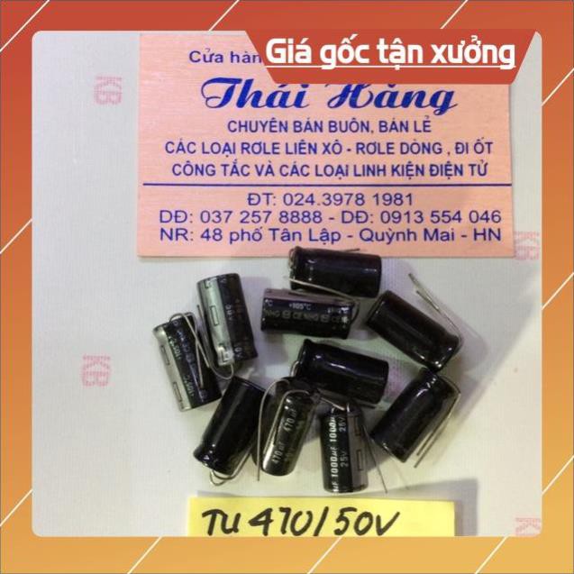 . Tụ hoá 470 M /50 v (20 chiếc) ..