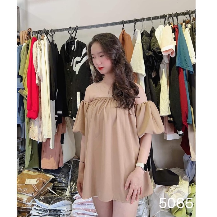 Áo trễ vai, áo hở vai nữ đẹp bèo TAY PHỒNG RỘNG dễ thương, mặc đi chơi