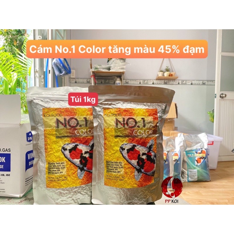 Cám No.1 Color tăng màu 45% đạm dành cho cá Koi