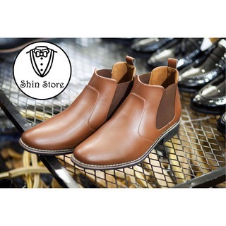 Giày ChelSea Boots Nam Màu Nâu Da Sịn  Giảm Giá Sốc Hôm Nay