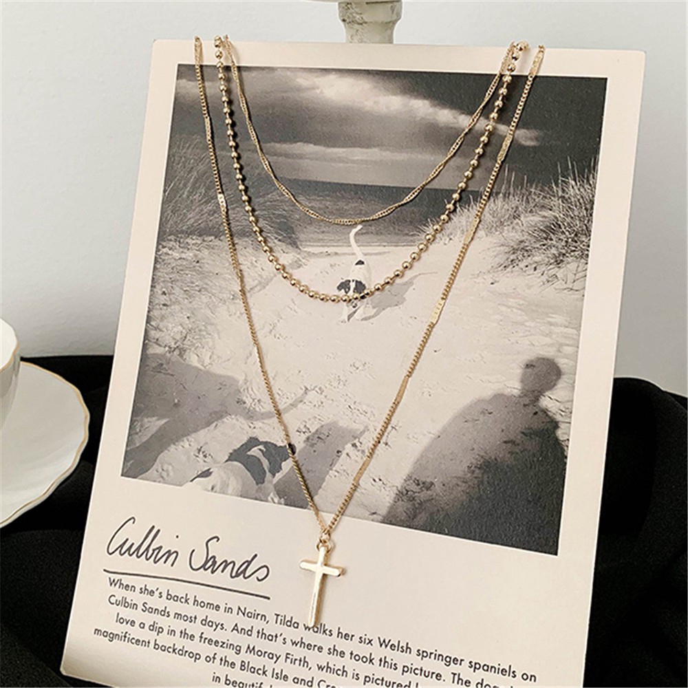 Dây Chuyền Hợp Kim Nhiều Lớp Mặt Hình Chữ Y Thời Trang Cho Nữ