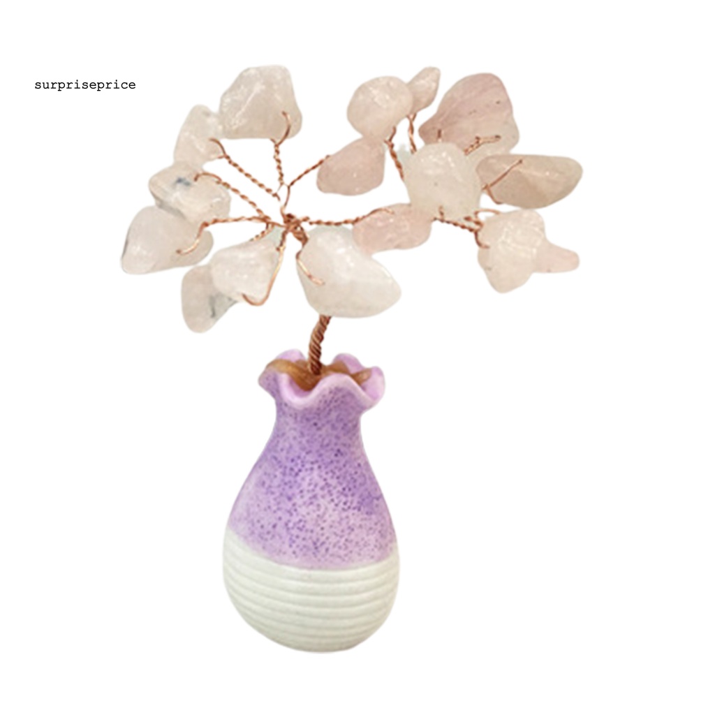 Cây Tài Lộc Bằng Resin Giả Pha Lê Trang Trí Nhanh Chóng Cho SPA