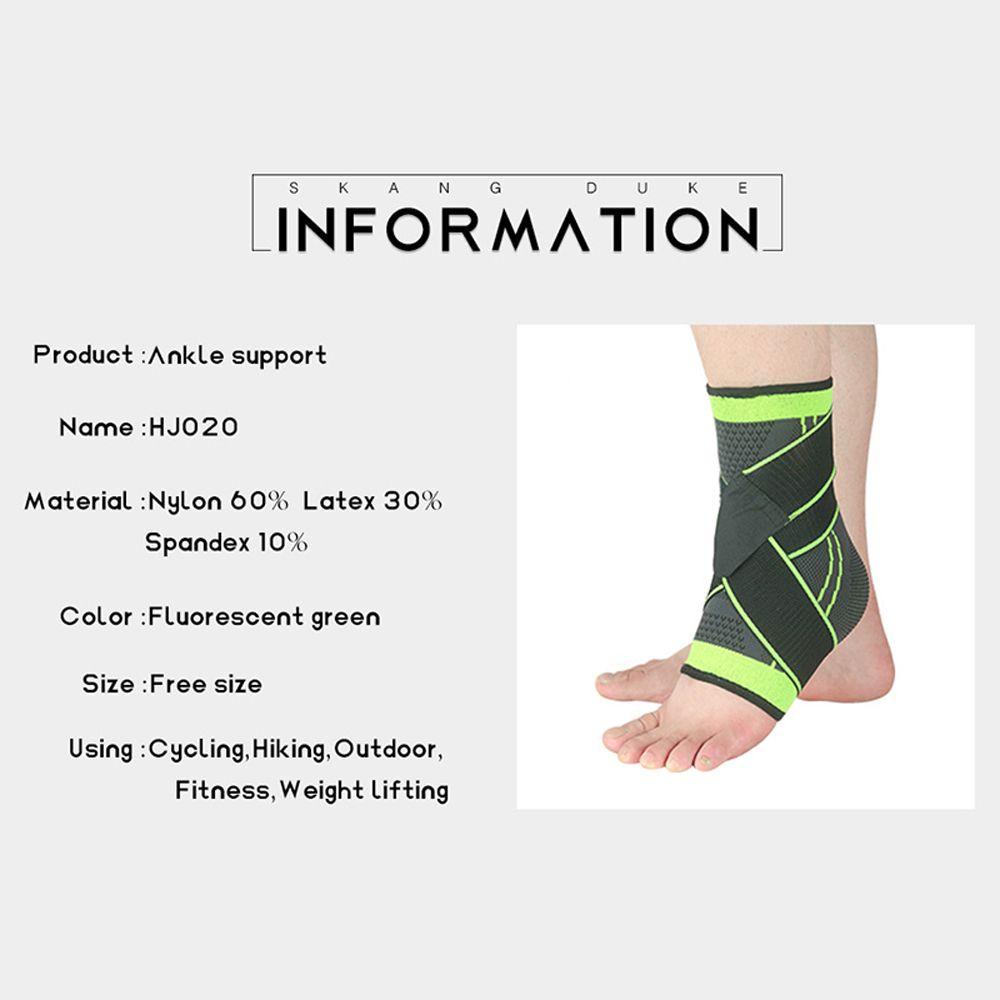 Băng Quấn Bảo Vệ Cổ Chân Bằng Nylon Dệt 3D Co Giãn Tiện Dụng Cho Người Tập Thể Thao