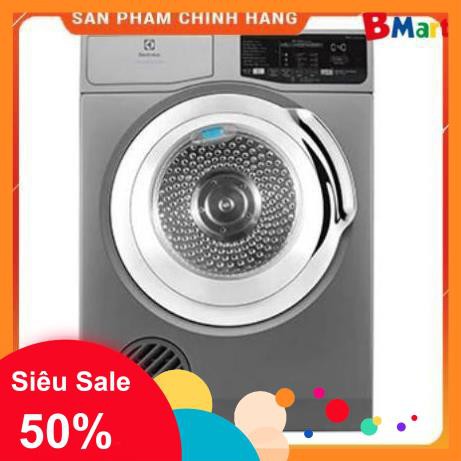 Máy sấy quần áo Electrolux 8kg EDS805KQSA màu ghi, Hàng chính hãng - Bảo hành 12 tháng  - BM NEW