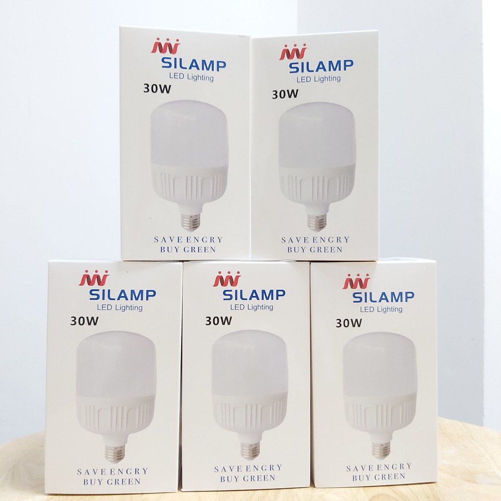 COMBO 05 BÓNG ĐÈN LED 30W E27 BÚP LED 30W E27 SILAMP