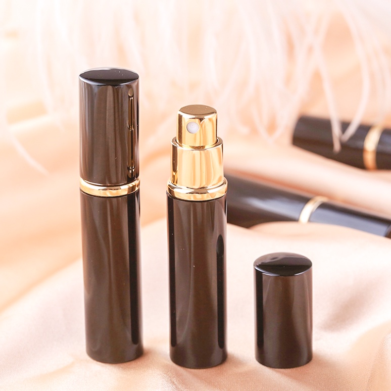 Chai chiết nước hoa thủy tinh vỏ nhôm, hai lớp dung tích 3ml