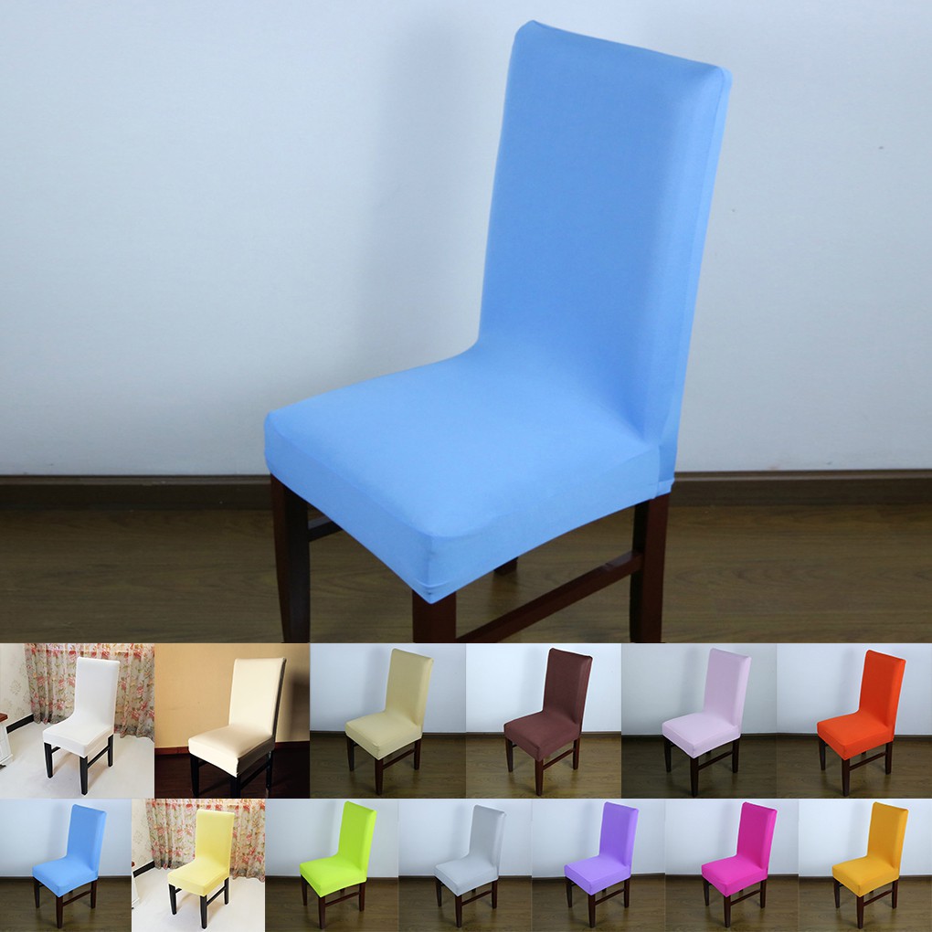 Vỏ bọc ghế trang trí màu trơn đơn giản dùng trong nhà hàng khách sạn