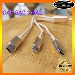 Dây cáp sạc 3 đầu 3 in 1 earldom imc-028