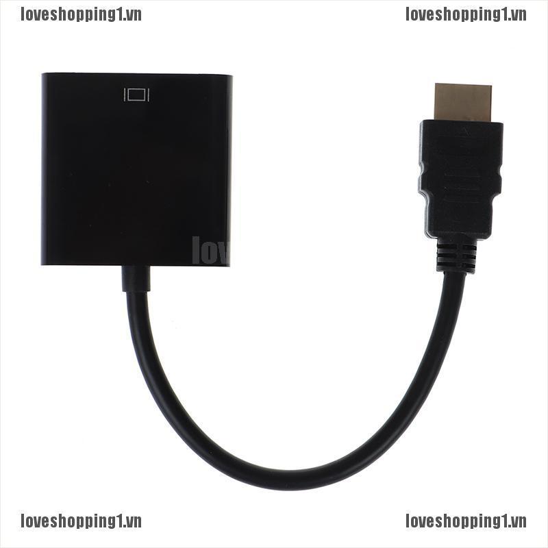 Cáp Chuyển Đổi HDMI Sang VGA Màu Đen