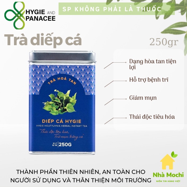 Trà diếp cá Hygie hoà tan 250gr thảo dược