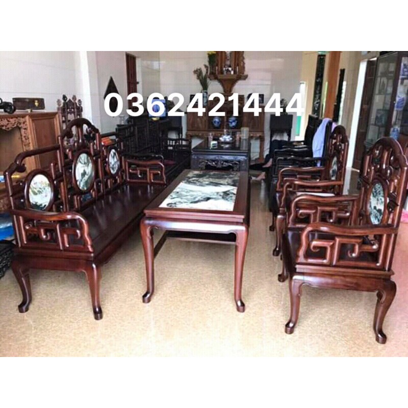 bộ bàn ghế móc mỏ gỗ gụ