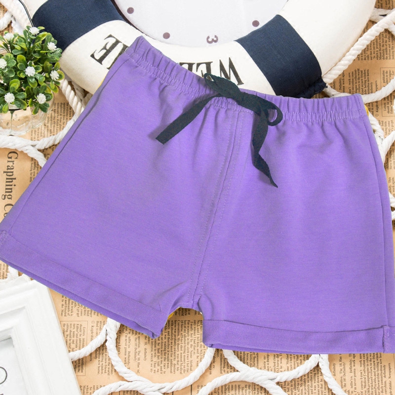 Summer New Product Solid Color Children's Shorts Girl Wild Candy Color Trend Shorts