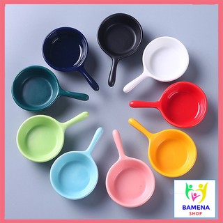 Bát ăn dặm gốm sứ hình gáo mini 30ml nhiều màu sắc cho bé tập ăn kiểu nhật