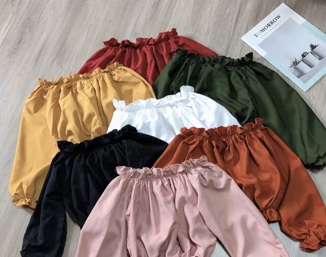 [Mã FAMAYWA giảm 10K đơn 50K] Áo trễ vai croptop bo eo siêu cưng❤ | BigBuy360 - bigbuy360.vn