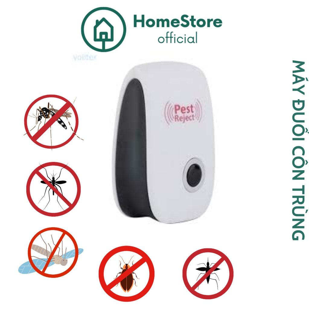 Máy Xua Đuổi Chuột, Muỗi, Gián, Kiến, Côn trùng bằng sóng siêu âm Pest Reject - HomeStore
