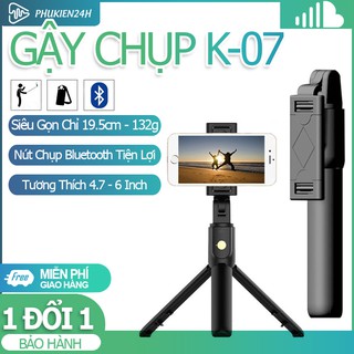 Gậy chụp hình Tripod Mini K07 - Gậy chụp ảnh Bluetooth Mini có kèm nút bluetooth K07 - Gậy chụp ảnh 3 chân mini k07