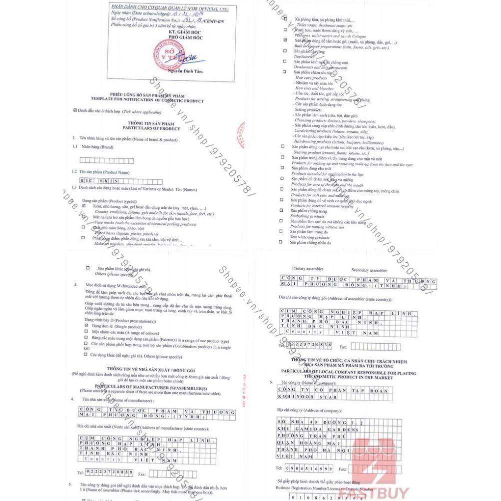 Ric Skin Combo Serum + Sữa rửa mặt Ric Skin Wash Foam | BigBuy360 - bigbuy360.vn