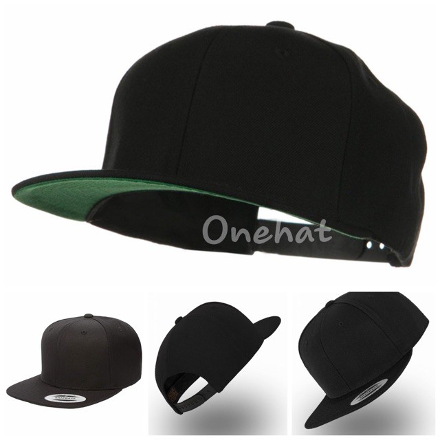 Mũ snapback trơn đen fom cứng Xịn